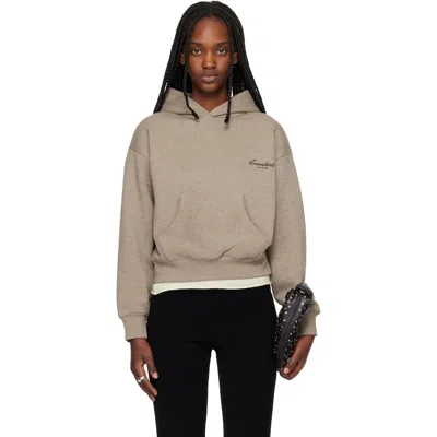 Essentials Brown Classic Hoodie In Purple