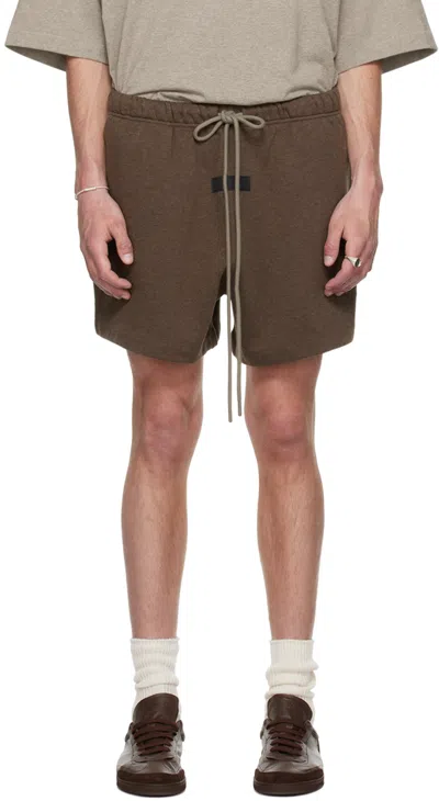 Essentials Brown Drawstring Shorts