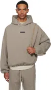 Essentials Brown Classic Fit Fleece Hoodie