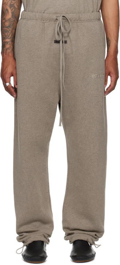 Essentials Brown Relaxed Fleece Sweatpants