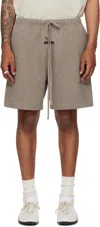 Essentials Brown Soccer Fleece Shorts
