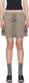 Essentials Brown Soccer Shorts In Brown