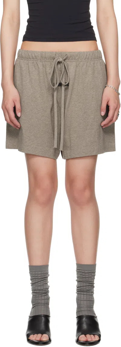 Essentials Brown Soccer Shorts