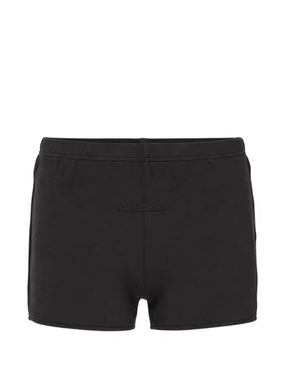 Essentials Brushed Jersey Shorts In Black