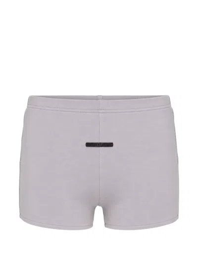 Essentials Brushed Jersey Shorts In Purple