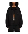 Essentials Button-fastening Denim Jacket In Black