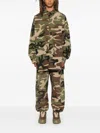 Essentials Camouflage Overshirt In Green