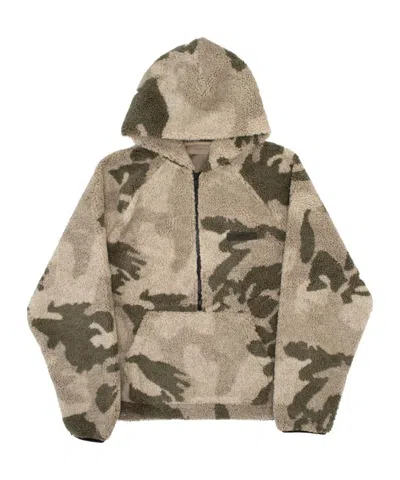 ESSENTIALS Khaki Polyester Hoodie