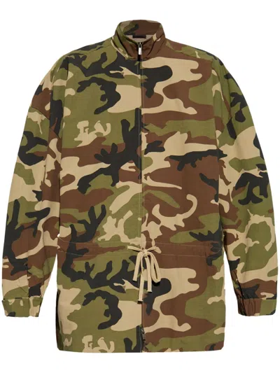 Essentials Camouflage-print Jacket In Multi