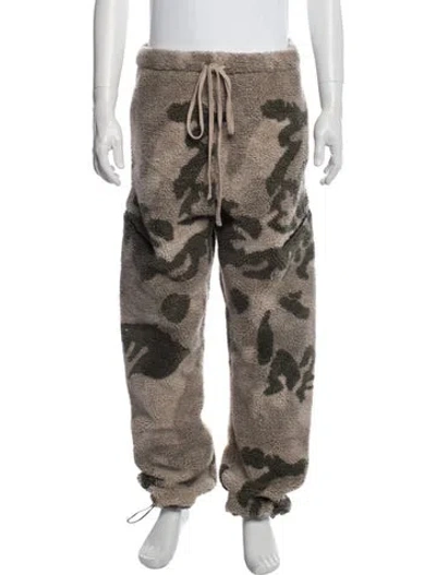 Pre-owned Essentials Camouflage Print Lounge Bottoms In Neutrals