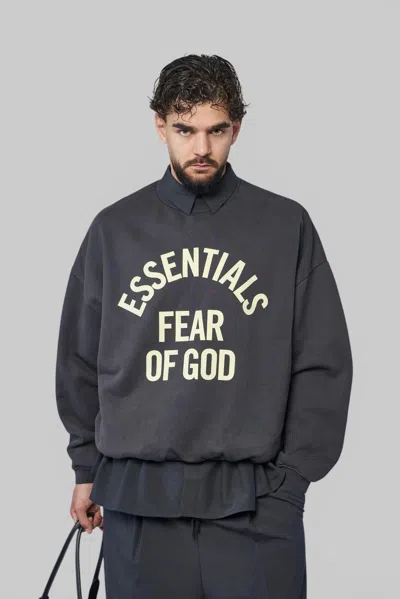 Essentials Campus 90's Crewneck Sweatshirt In Grey
