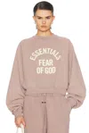 Essentials Logo-print Sweatshirt In Pink
