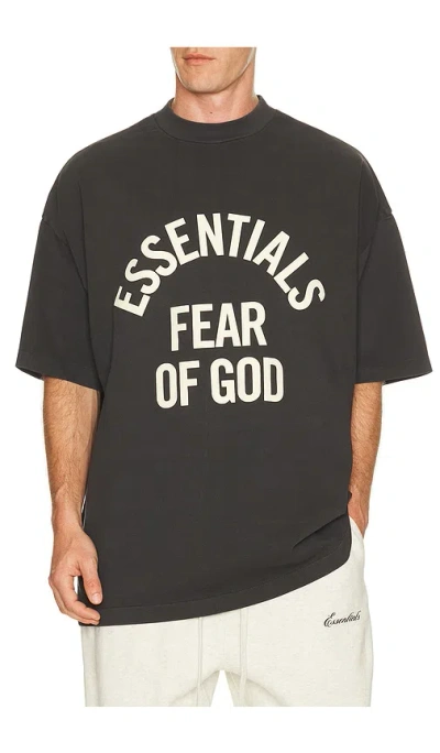 Essentials Campus 90's Short Sleeve Tee In Black
