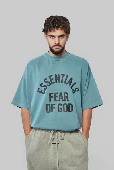Essentials Campus 90's Short Sleeve Tee In Blue