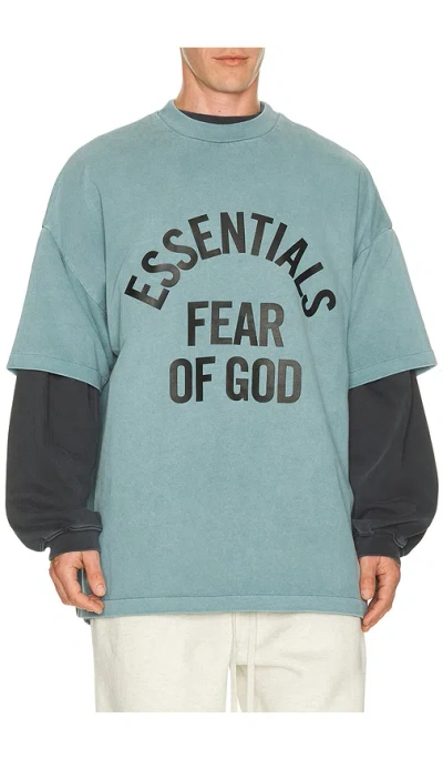 Essentials Campus 90's Short Sleeve Tee In Green