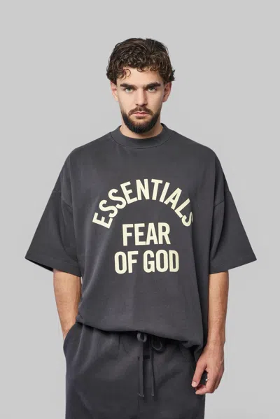Essentials Campus 90's Short Sleeve Tee In Gray