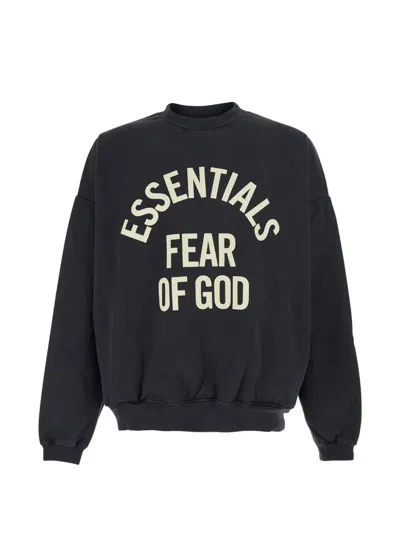 Essentials Campus 90`s Crewneck Sweatshirt In Black