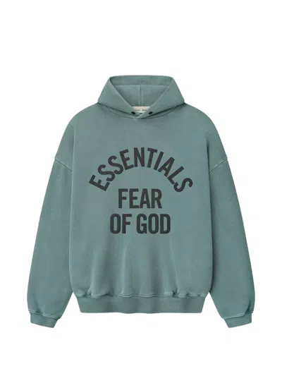Essentials Campus 90s Printed Hoodie In Green