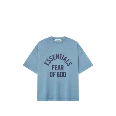 Essentials Campus 90s Tee Short-sleeve Print T-shirt In Blue