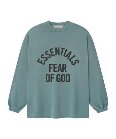 ESSENTIALS FEAR OF GOD ESSENTIALS CAMPUS 90S LOGO LONG SLEEVE T-SHIRT