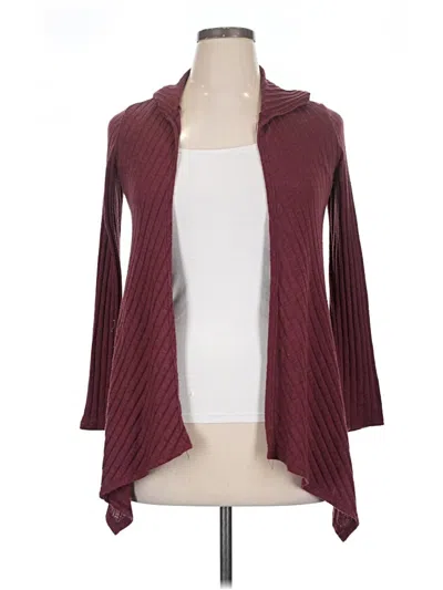 Pre-owned Essentials Cardigan Sweater In Burgundy
