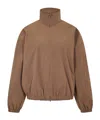 Essentials Casual Zip-up Jacket In Brown