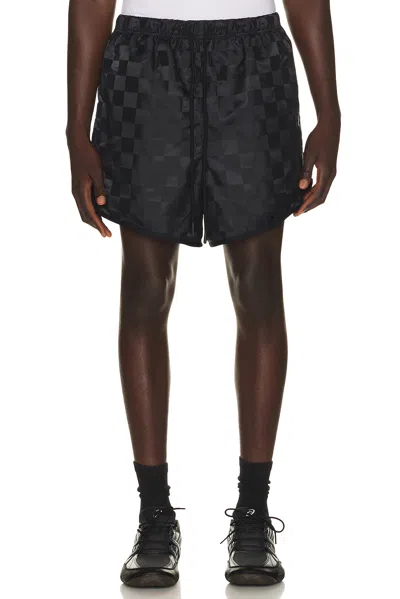 Essentials Checkered Gym Short In Multi