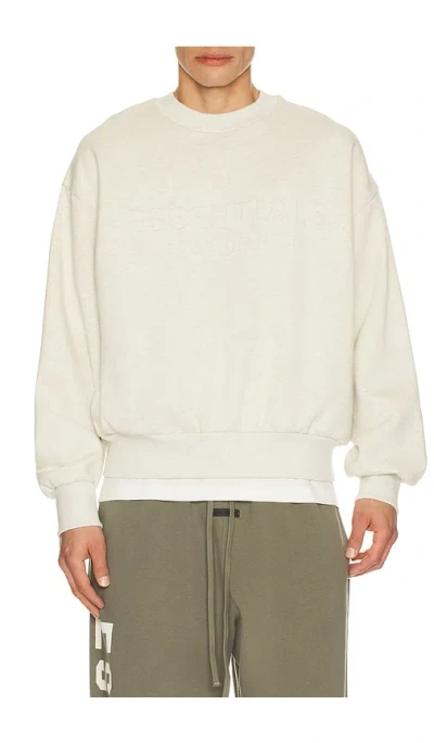 Essentials Classic Crewneck Sweatshirt In Brown