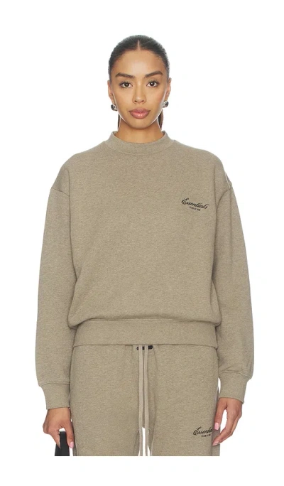 Essentials Classic Crewneck Sweatshirt In Homestead Heather