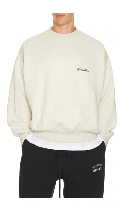 Essentials Classic Crewneck Sweatshirt In Neutral