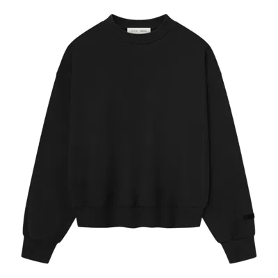 Essentials Classic Fit Fleece Crewneck Sweatshirt In Black