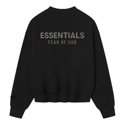 Essentials Classic Fit Fleece Crewneck Sweatshirt In Black