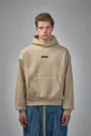 Essentials Classic Fit Fleece Hoodie In Brown