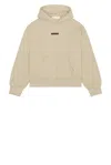 Essentials Classic Fit Fleece Hoodie In Neutral