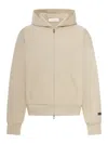 Essentials Classic Fit Fleece Zip-up Hoodie In Neutral
