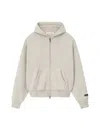 Essentials Classic Fit Fleece Zip-up Hoodie In Neutral
