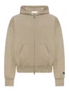 Essentials Classic Fit Fleece Zip-up Hoodie In Brown