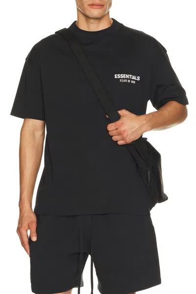Essentials Classic Fit T-shirt Back Logo In Black