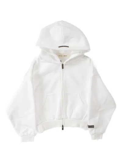 Essentials Kids' Classic Fleece Zip-up Hoodie In White