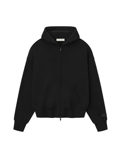 Essentials Classic Full Zip Hoodie In Black