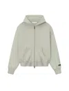 Essentials Classic Full Zip Hoodie In Gray