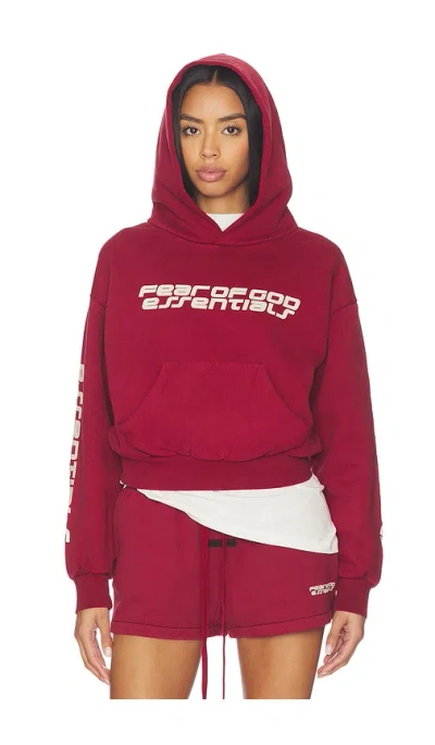 Essentials Classic Hoodie In Red