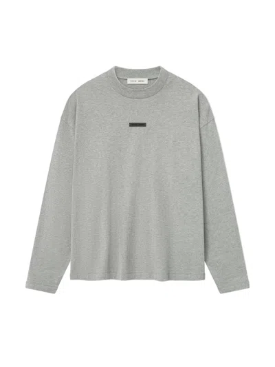 Essentials Classic Long Sleeve Tee In Gray