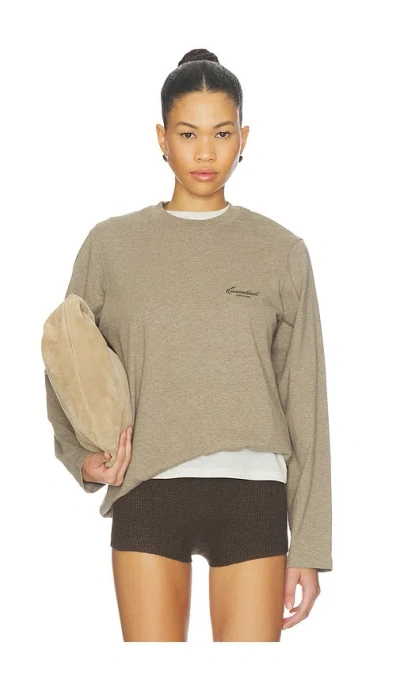 Essentials Classic Long Sleeve Tee In Gray
