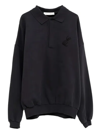 Essentials 'classic Polo' Sweatshirt In Black