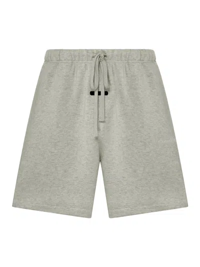 Essentials Classic Signature Shorts In Cotton Blend In Gray