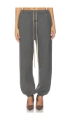 Essentials Drawstring-fastening Track Pants In Gray