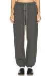 Essentials Drawstring-fastening Track Pants In Gray
