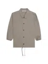 Essentials Coaches Buttoned Jacket In Neutral