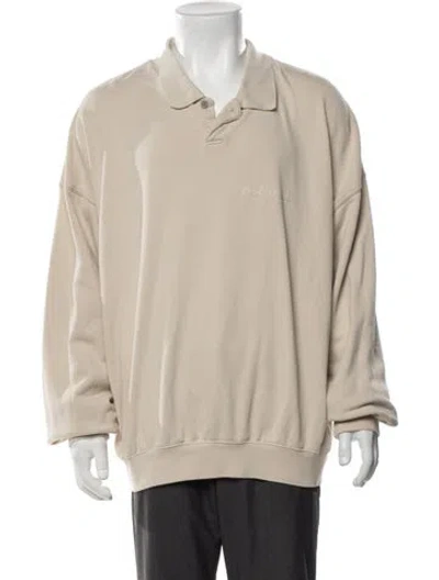 Pre-owned Essentials Collar Long Sleeve Sweatshirt In Multicolor